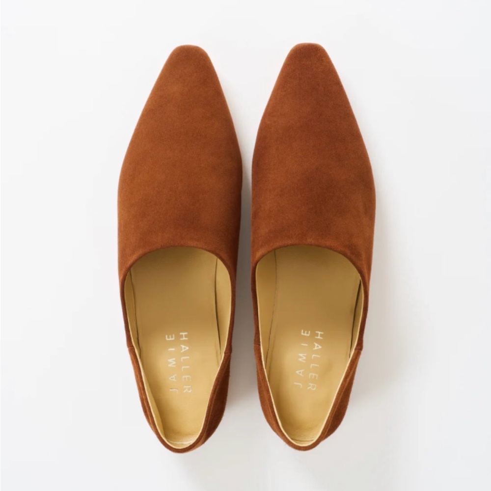Jamie Haller Brown Suede Mule